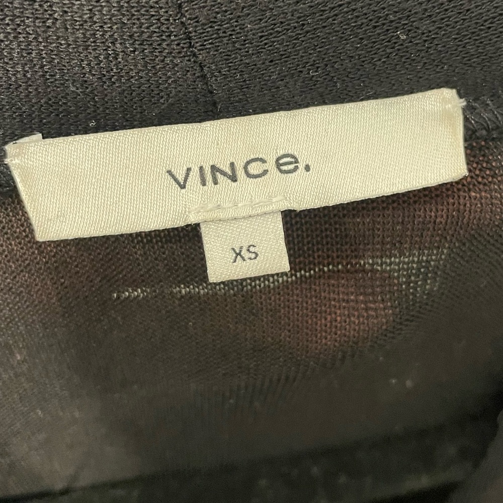 Vince Long Sleeve Crossover Bodysuit in Black - Picture 7 of 12